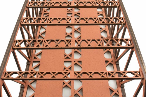 WWS Double Track Hi-Detail Red MDF Girder Bridge 450mm – OO/HO Model Railway - Picture 5 of 8