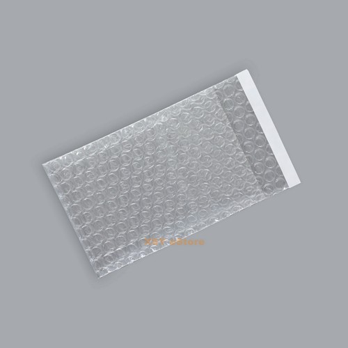 100 Small Bubble Bags 2.5" x 3" Inches_6.5 x 8+2cm Self Seal Clear Packing Pouch - Picture 3 of 12
