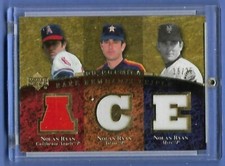 2007 UD Premier Remnants Triple (HOF)  ALL- Nolan Ryan (ACE) 19/25 GOLD 2 color