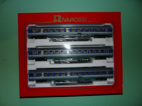 RIVAROSSI coffret 3 voitures 2ième classe type X XMPR PAX 3609 NEUF et RARE