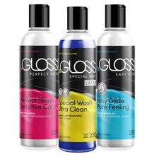 Latex Pflege SET 3 mal 250ML Latex Politur Latex Anziehhilfe & Latex Waschmittel