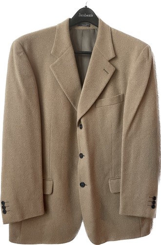 Veste Costume Vintage Homme 100% Poil De Chameau - Marque Roundtree & Yorke - Taille 44