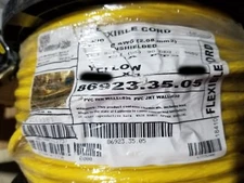 Carol 86923 14/3C SJTOW PVC Flexible Power Cable Cord 90C 300V Yellow /20ft
