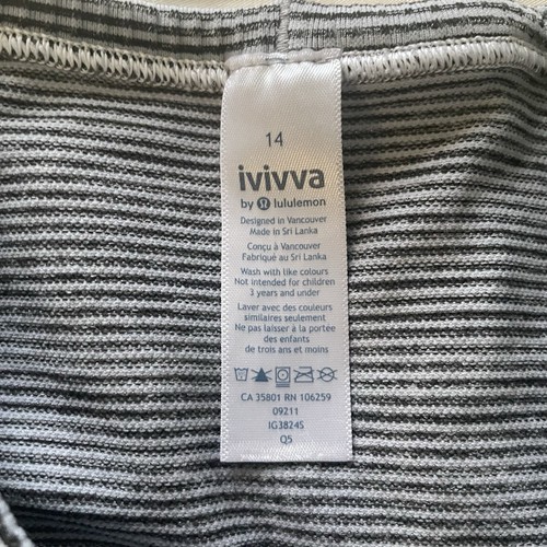 Ivivva Girls Size 14 Blue Ombré Fly Tech Long Sleeve Crew Neck Shirt EUC Striped - Picture 3 of 9