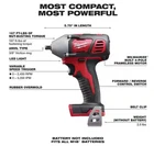Milwaukee M18 3/8” Impact Wrench W/ Friction Ring  2658-20 **NEW**