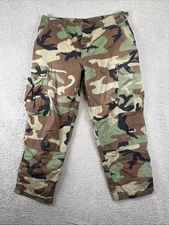 Trousers Hot Weather Woodland Camo Military Pants Medium X-Short BDU