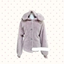 Anne Claire Ussami Mi Purple Faux Fur Jacket, New, Size S