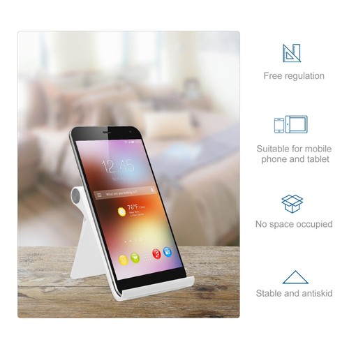 1pc Creative Foldable Desktop Phone Tablet Storage Rack Storage Stand for Home - 第 3/12 張圖片