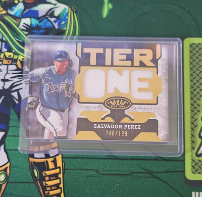 Topps 2025 Tier One Salvador Perez Royals Relic Die-Cut T1RD-SP 148/199