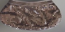 Shiny Silver Mesh Evening Glam Clutch Bag 9  L X 4  H Zipper Closure