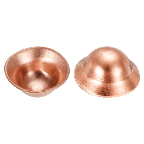 20pcs Copper End Cap Pipe Fitting Sweat Plug Connection 6x13mm HVAC Plumbing