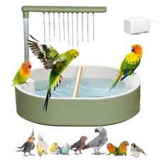 Parrot Bathtub Bird Automatic Bath Shower,Large Bird Shower Fountain Indoor B...