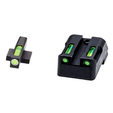 HIVIZ LiteWave H3 Fiber-Optic Sights Green/White Outline For Kimber 1911 #KBN321