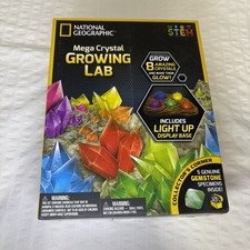National Geographic Mega Crystal Growing Lab Grow 8 Crystals NIB