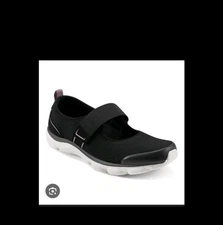EASY SPIRIT Black Realive2 orthotic comfort mary jane Sneakers womens Size 12 W