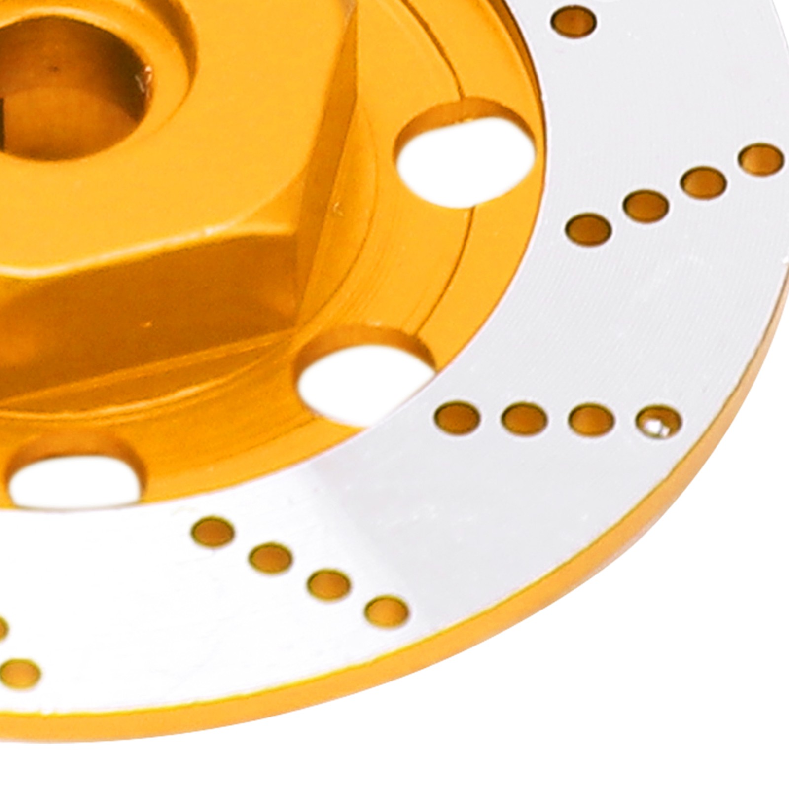 New (Gold)RC Car Brake Disc Set Aluminum Alloy Wheel Hex Hub Brake Disc With M4