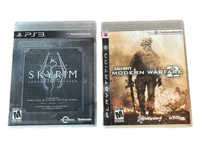 Elder Scrolls 5 V Skyrim Legendary Edition Call Duty Warfare 2 PS3 PlayStation 3