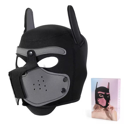 NEW Puppy Dog Mask Play Women Men Matching Roleplay Head Hood Props Cosplay Toys