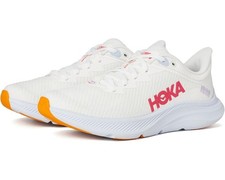HOKA ONE ONE Solimar Women Running Training Sneakers White Pink Mesh US Size 10