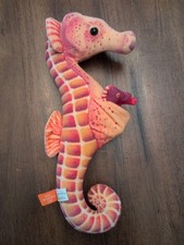 Wild Republic Seahorse 12.5" Plush W/ 3 Babies Stuffed Animal Toy