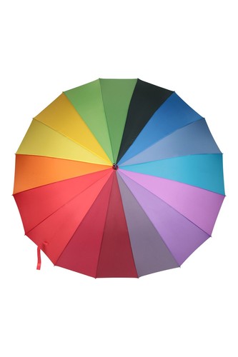 Mountain Warehouse Rainbow Umbrella Outdoors Double Canopy Brolly Rain Accessory - Picture 4 of 11