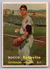 1957 TOPPS #212 ROCKY COLAVITO INDIANS ROOKIE