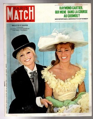  BRIGITTE BARDOT - JEANNE MOREAU - PARIS MATCH Nr. 834 von 1965