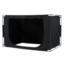 VEVOR 3 Doors Bed Tent Breathable Tent 70% Blackout with 0.43 in Fiber Poles