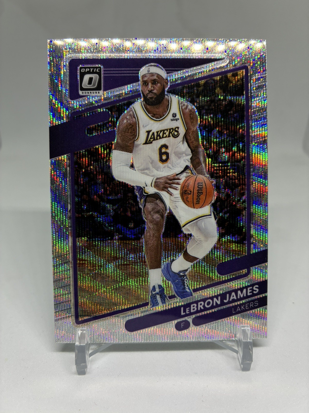 2021 DONRUSS OPTIC FANATICS BOX SET LeBRON JAMES SILVER WAVE LAKERS #41