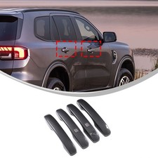 Carbon Fiber Smart Keyhole Door Handle Lid Cover For Ford Ranger / Everest 2023+