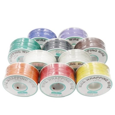 250M/Rolle 30AWG Lötdraht Lötkabel Montageleitung Wrapping Wire PCB Wickeldraht