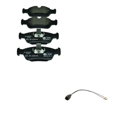Hella Front Low-Met Disc Brake Pad w/Sensor Kit For BMW E30 E36 325i Base 92-23