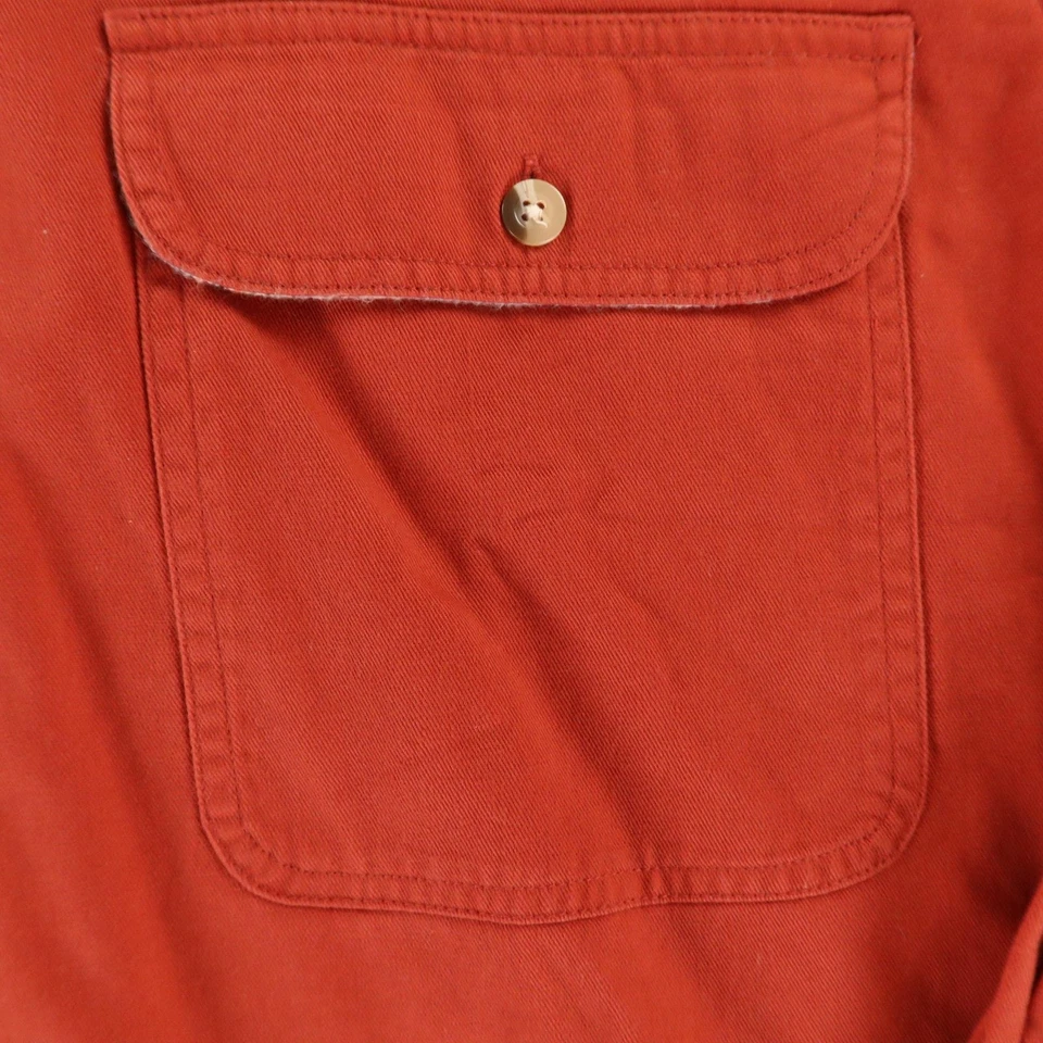 Camisa Scandia Woods Para Hombres 3XL 3XLT Naranja Rojo 100% Algodón Bolsillos de Sarga Abotonados Foto 4 de 4