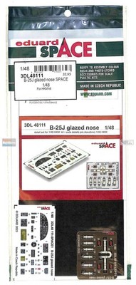 EDU3DL48111 1:48 Eduard SPACE - B-25J Mitchell Glazed Nose (HKM kit)