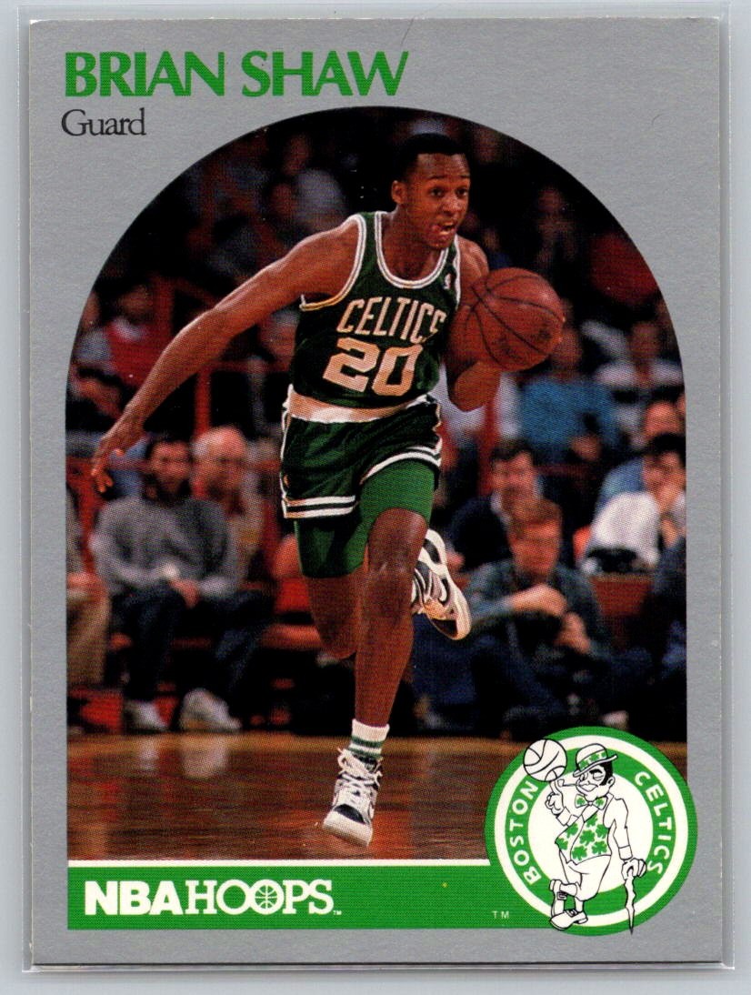 Brian Shaw 1990-91 Hoops #48 Boston Celtics - Free Shipping
