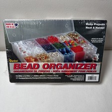 Darico Bead Organizer, Craft Organizers and Storage Plastic 17 Compartments New
