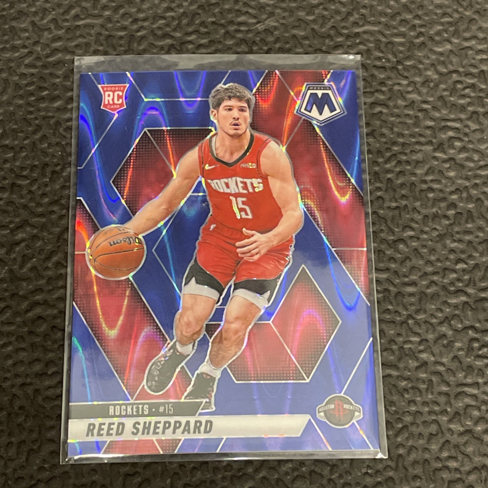 2024-25 Panini Mosaic- Reed Sheppard Blue Seismic Prizm /149 RC- #249 SP