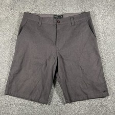 O  Neill Men  s Hybrid Walk Shorts Gray Casual Surf Chino Flat Front Size 33