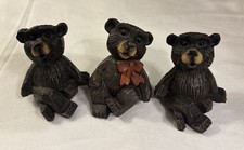 Jeff Fleming Bearfoots Baby Black Bears 2.5" Tall Lot Of 3