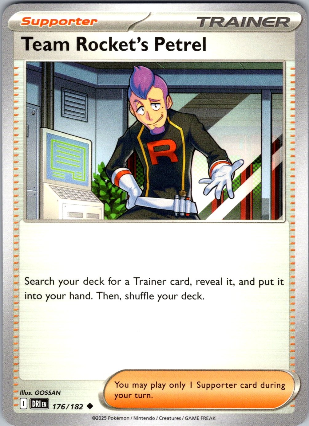 Team Rocket's Petrel SV10: Destined Rivals 176/182 Pokemon TCG LP