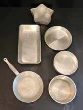 Vintage Aluminum 6 Piece Childs Cookware Set
