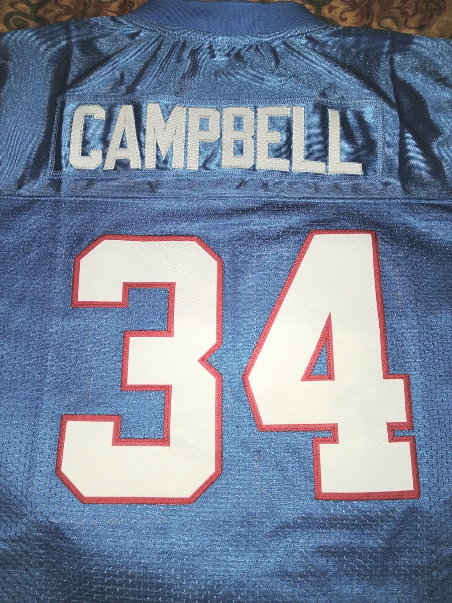 EARL CAMPBELL Houston Oilers Stitched Custom Football Jersey #34