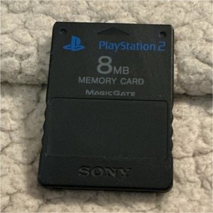 Sony PlayStation 2 8MB MagicGate Memory Card Black for PS2 Console