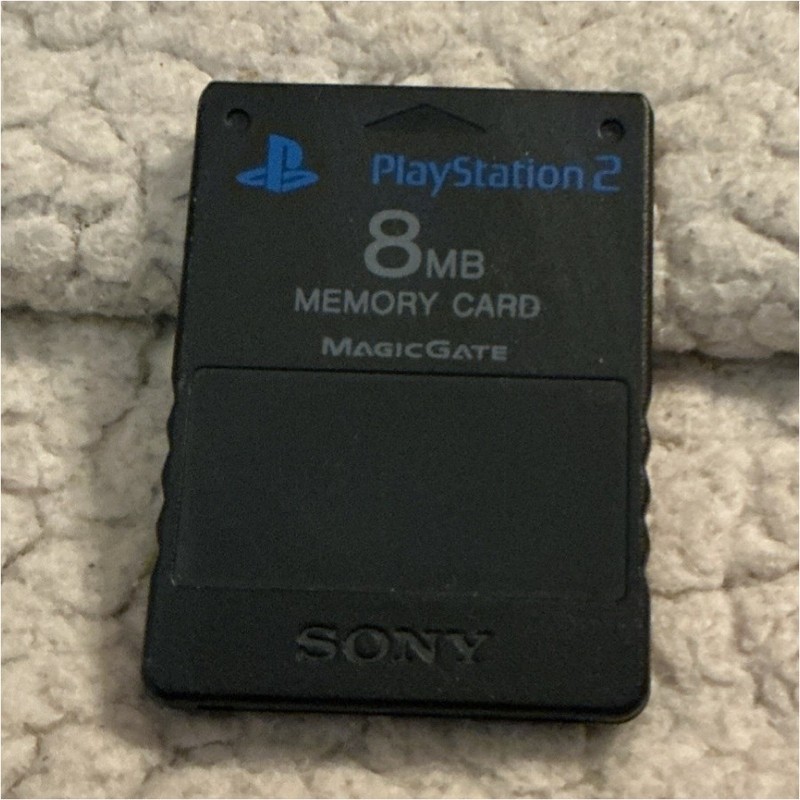 Sony PlayStation 2 8MB MagicGate Memory Card Black for PS2 Console
