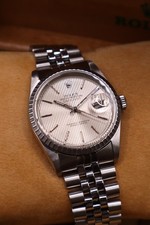 Rolex Datejust 36mm Silver Tapestry Dial | 1989 | 16220 | PX WELCOME
