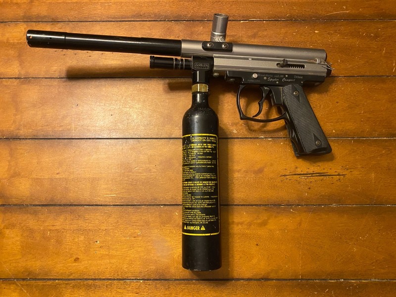 Spyder Compact Deluxe Paintball Gun Semi-Automatic Cal. 68 Black Java Edition