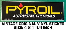 PYROIL AUTOMOTIVE CHEMICALS - VINTAGE ORIGINAL VINYL DECAL STICKER