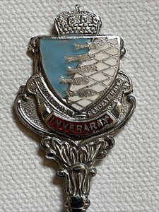 INVERARAY SCOTLAND Semper Tibi Pendeat Halec Silver Shield Souvenir Knife