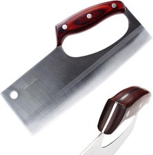 Meat Cleaver Knife Japanese Chef Knife for Vegeable Meat Cutting, Effort Save
