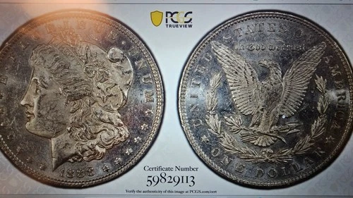 1888 $1 Morgan Dollar PCGS MS61